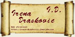 Irena Drašković vizit kartica